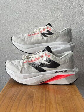 NEW BALANCE fuelcell supercomp trainer v3 running shoes white black 10 WRCXCS4